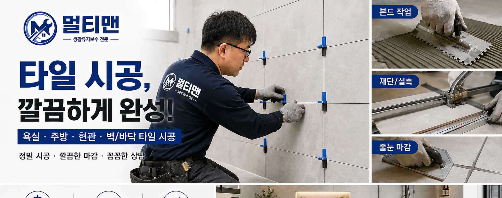 타일 시공·보수 전문 멀티맨
